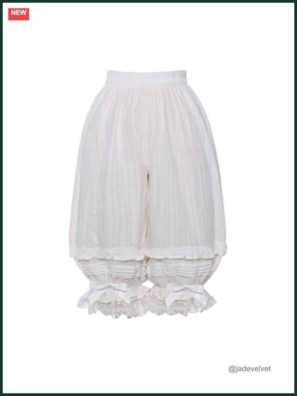 Victorian Lolita Bloomers Ruffle Pumpkin Shorts Cotton Blend